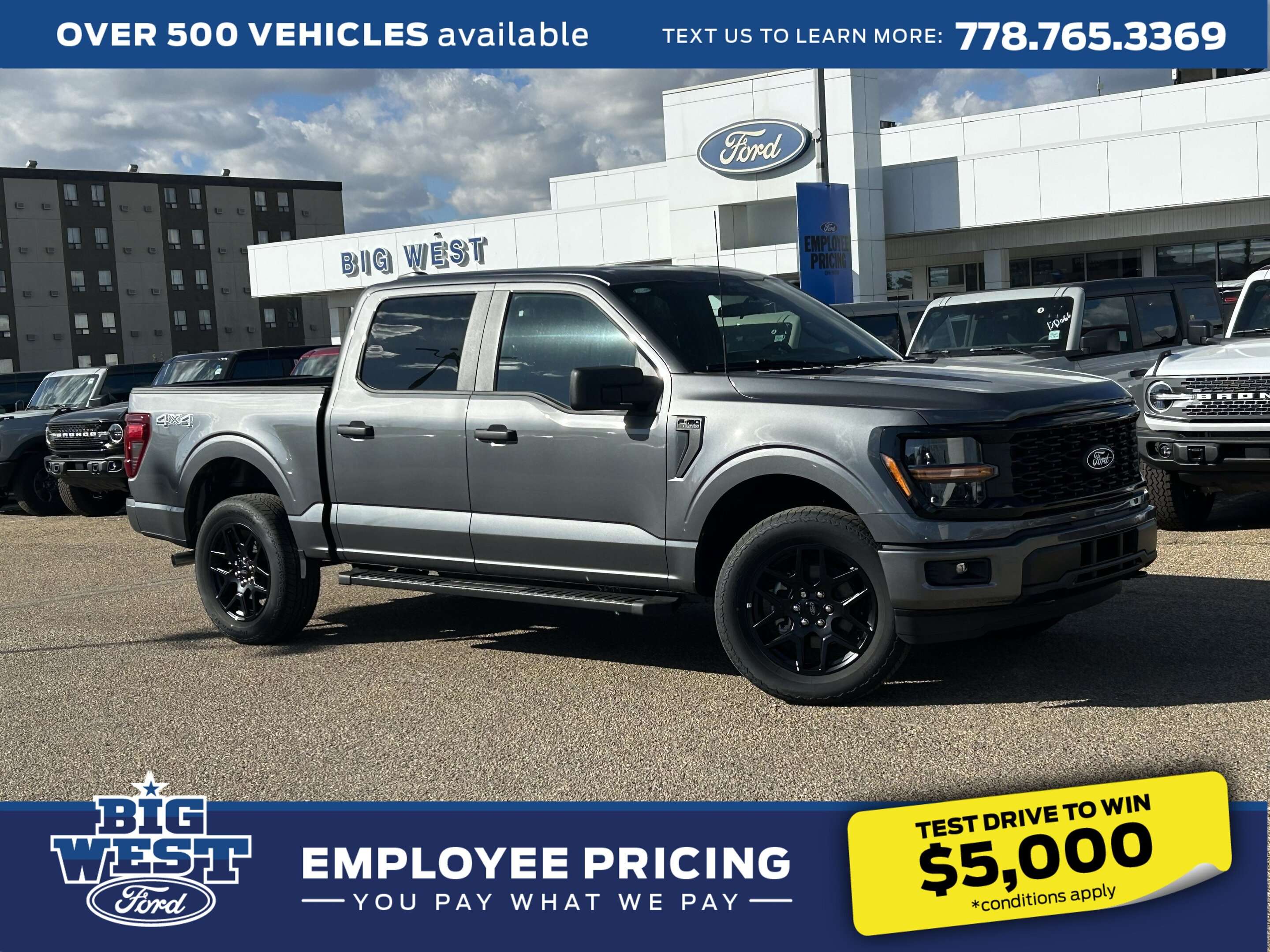 Gray 2026 Ford F-150 Pickup Truck Four-Wheel Drive Automatic