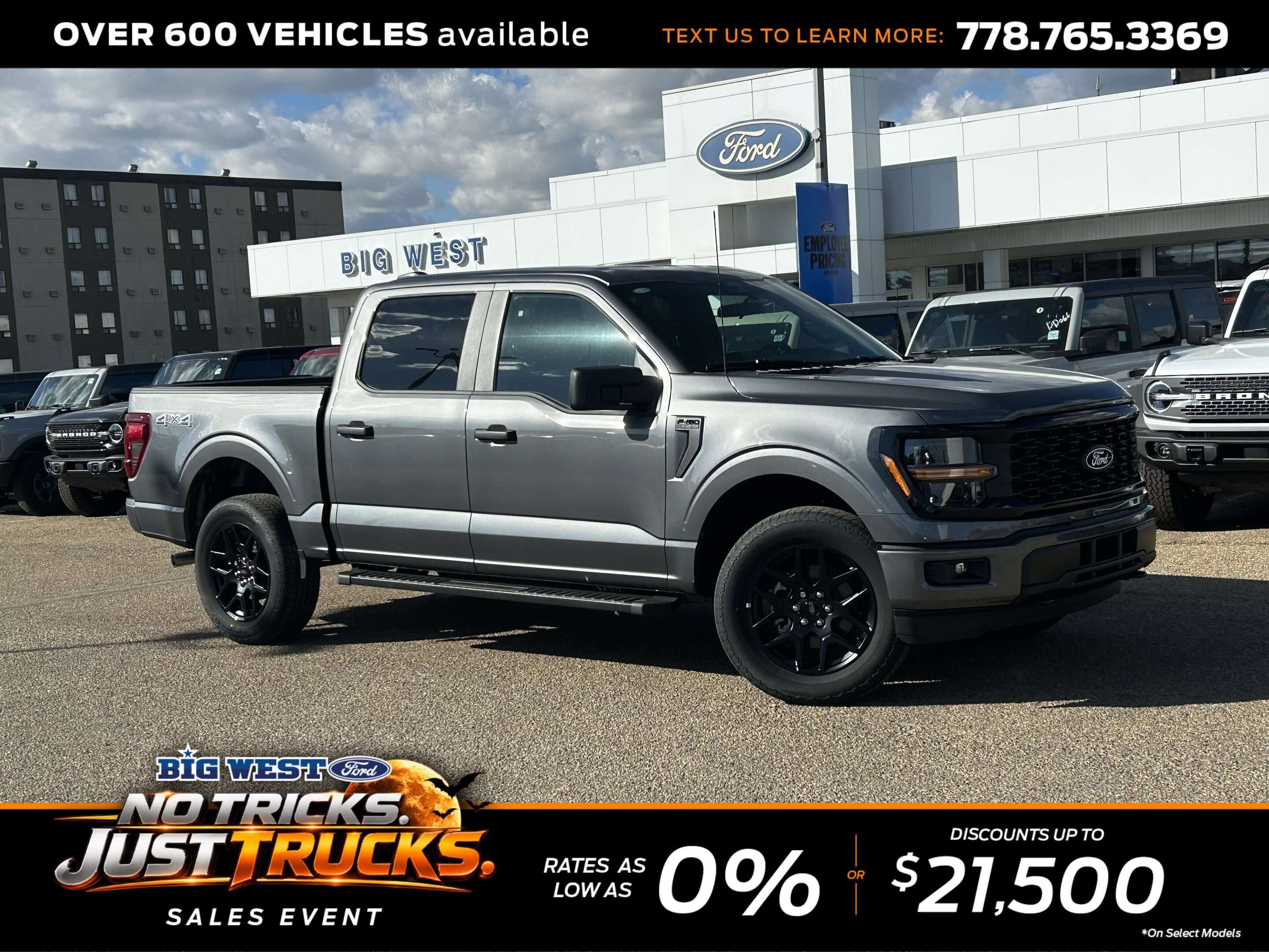 Gray 2026 Ford F-150 Pickup Truck Four-Wheel Drive Automatic