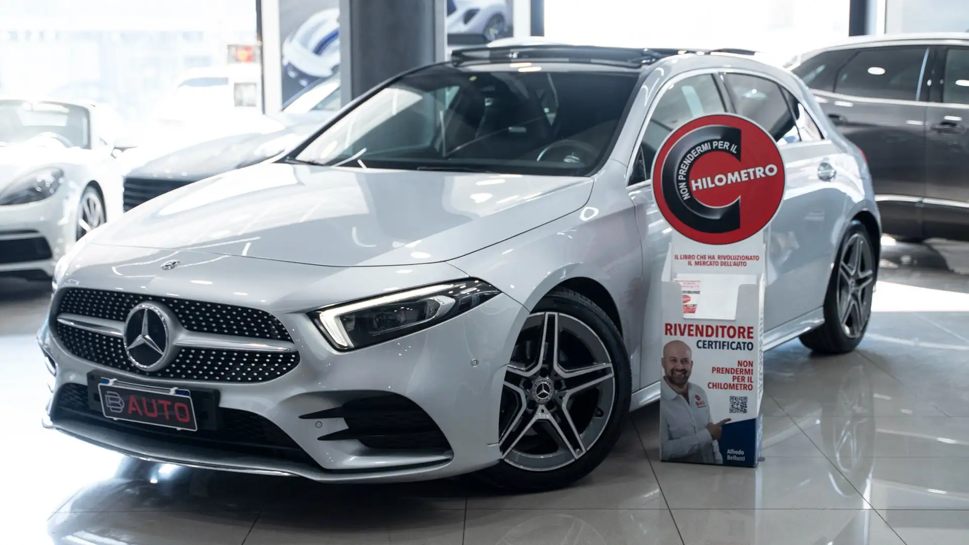 Mercedes-Benz A 180 D PREMIUM PLUS AMG TETTO PACK LUCI MULTIBEAM FULL Silber - 1