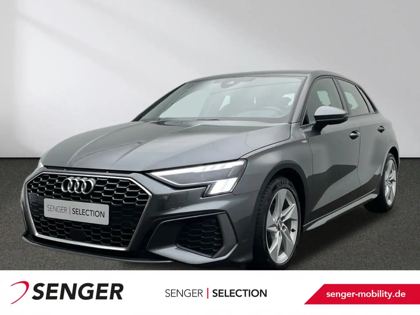 Audi A3 35TDI S line Sitzh. Matrix Navi HuD Gris - 1