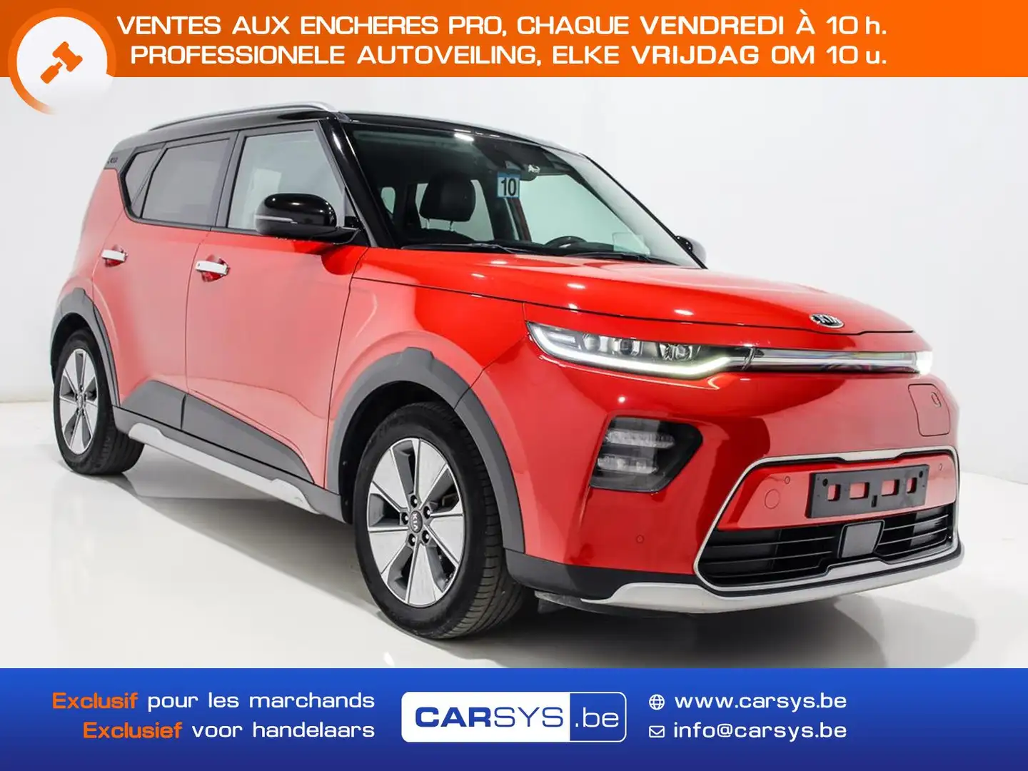 Kia Soul EV - 29 KW CUIR - LED - 17 - HARMAN KARDON - CAM Arancione - 1