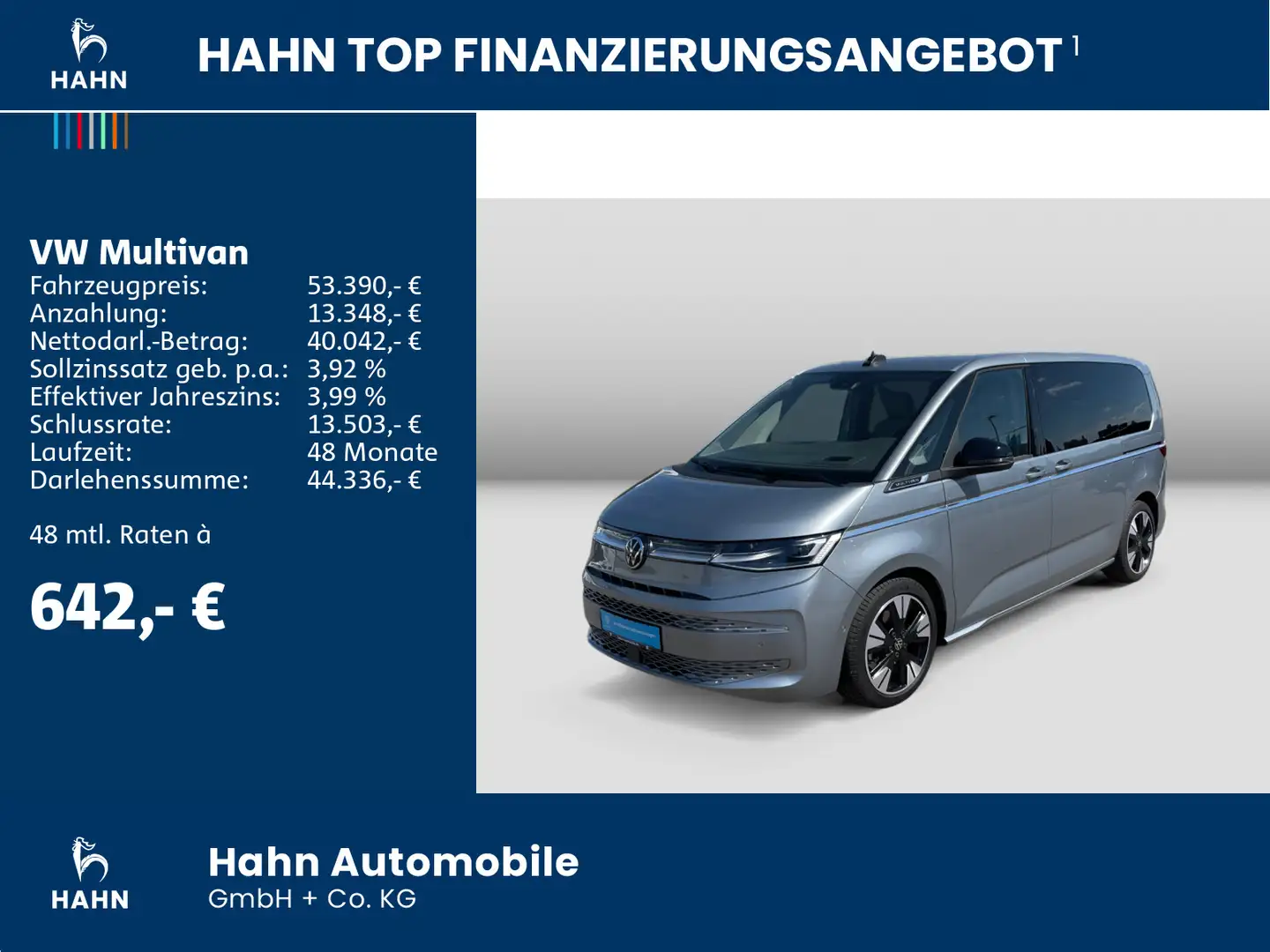 Volkswagen T7 Multivan T7 Multivan Style 1,4TSI eHybrid 110kW NAVI STAN Silber - 2