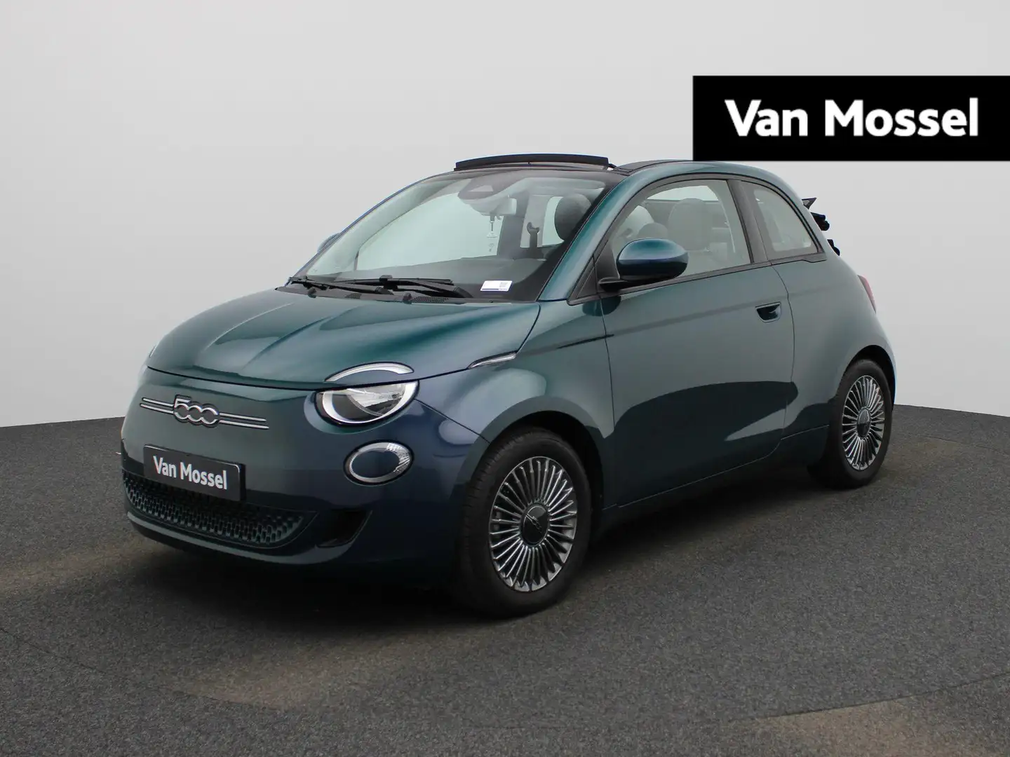 Fiat 500C 500e 42 kWh Icon AUTOMAAT | NAVIGATIE | LMV | PDC Groen - 1
