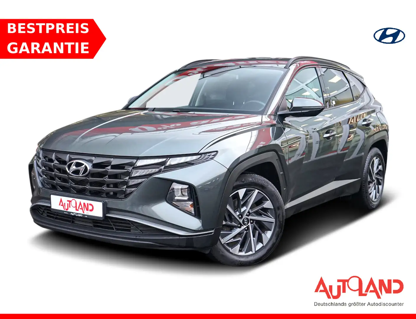 Hyundai TUCSON 1.6 T-GDI Klimaaut. Navi Kamera AHK DAB Grau - 1