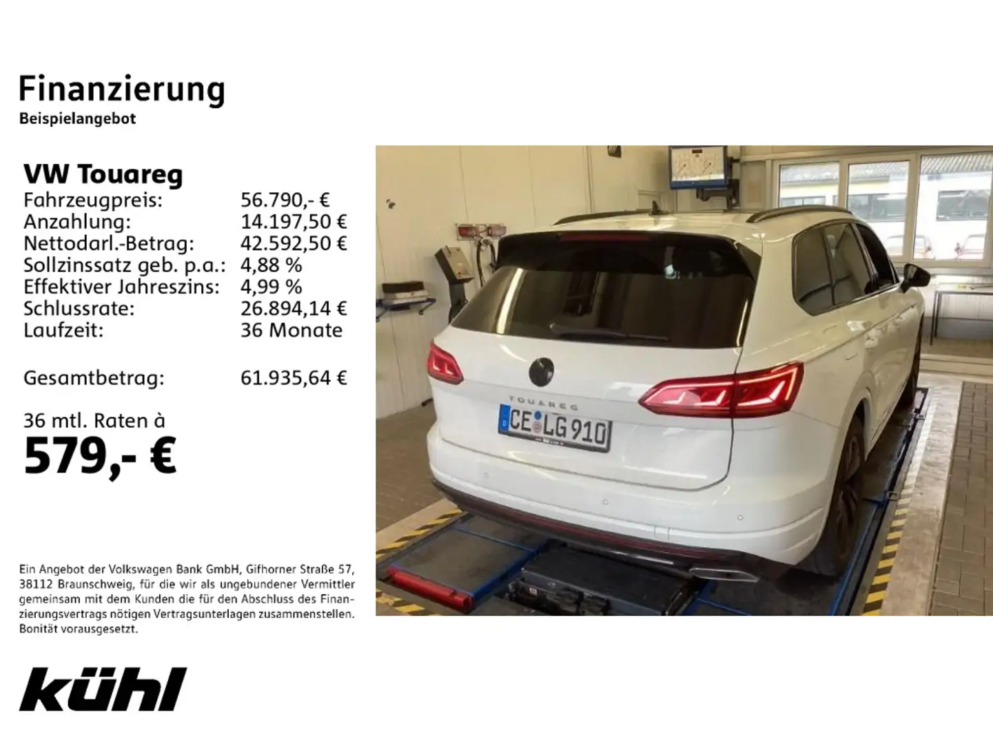 Volkswagen Touareg 3.0 TDI 4M Tip. R line LED/Luft/ACC/Stan Weiß - 2