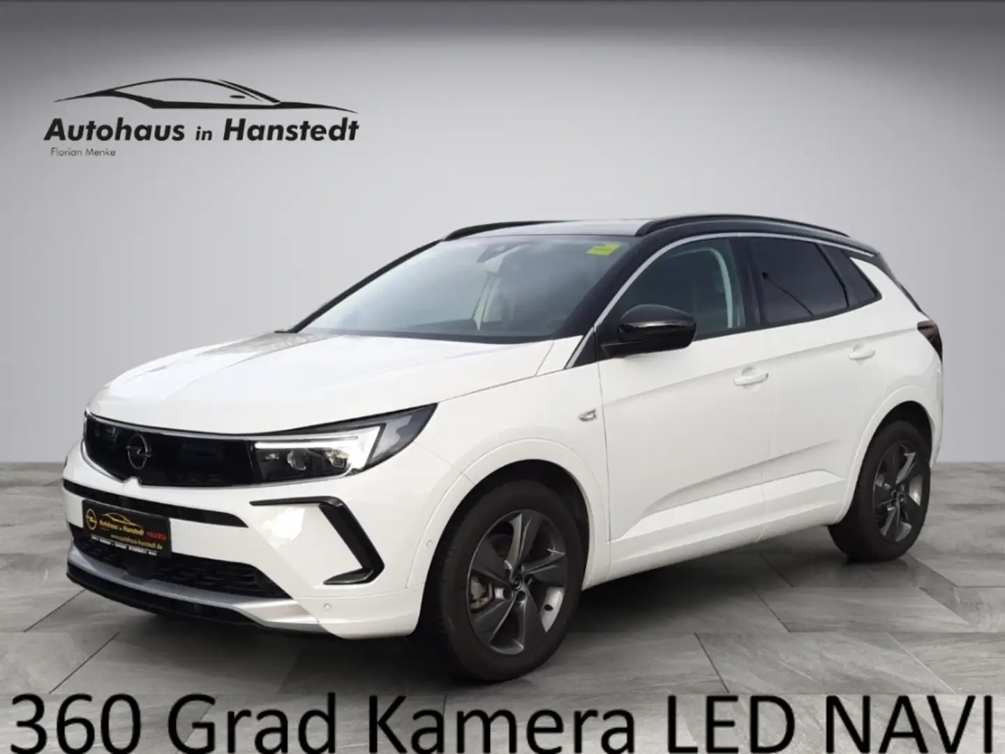 Opel Grandland 1.2 Turbo Elegance 131PS 6 Gang AHK LED 360 Kamera Weiß - 1