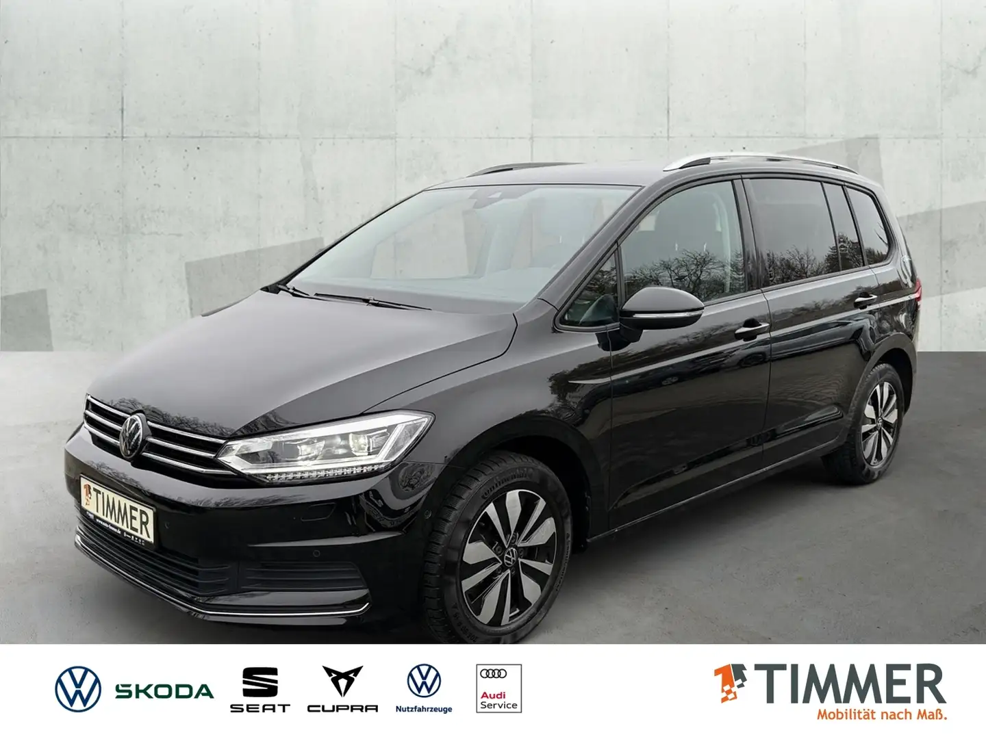 Volkswagen Touran 1.5 TSI DSG GOAL *AHK *IQ.LIGHT *7-SITZ *ACC *APP Schwarz - 1
