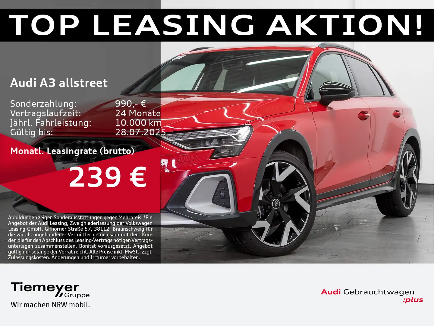 Audi A3 35 TDI S LINE LEDER HuD LM19 SONOS Rot - 1