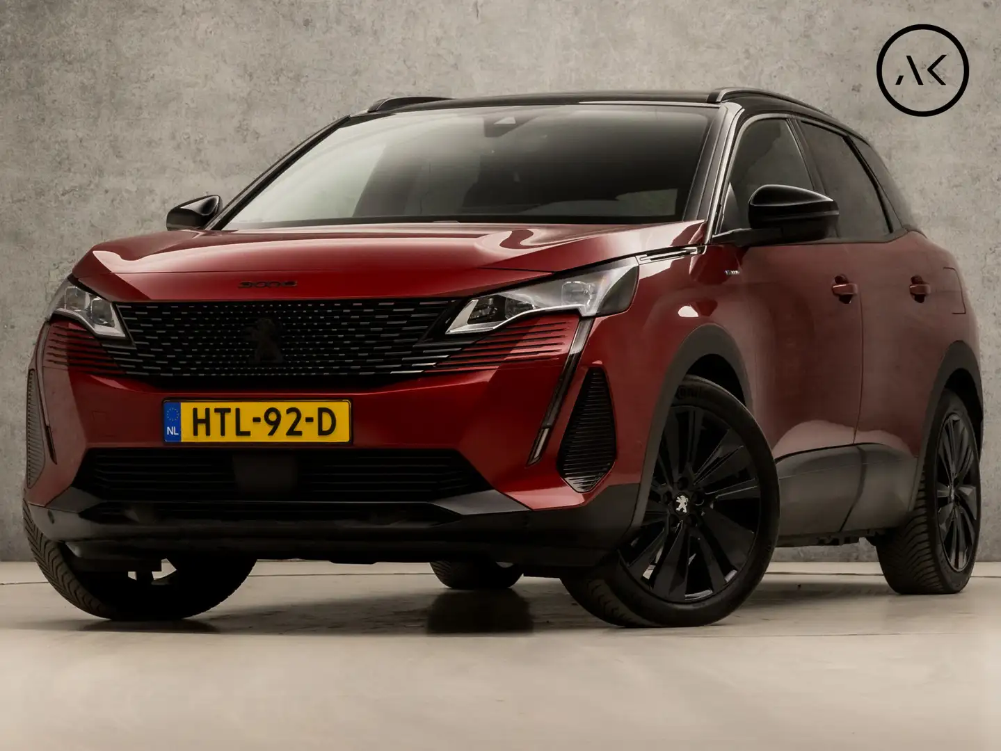 Peugeot 3008 1.6 HYbrid 225 GT Sport 225Pk Automaat (PANORAMADA Rood - 1