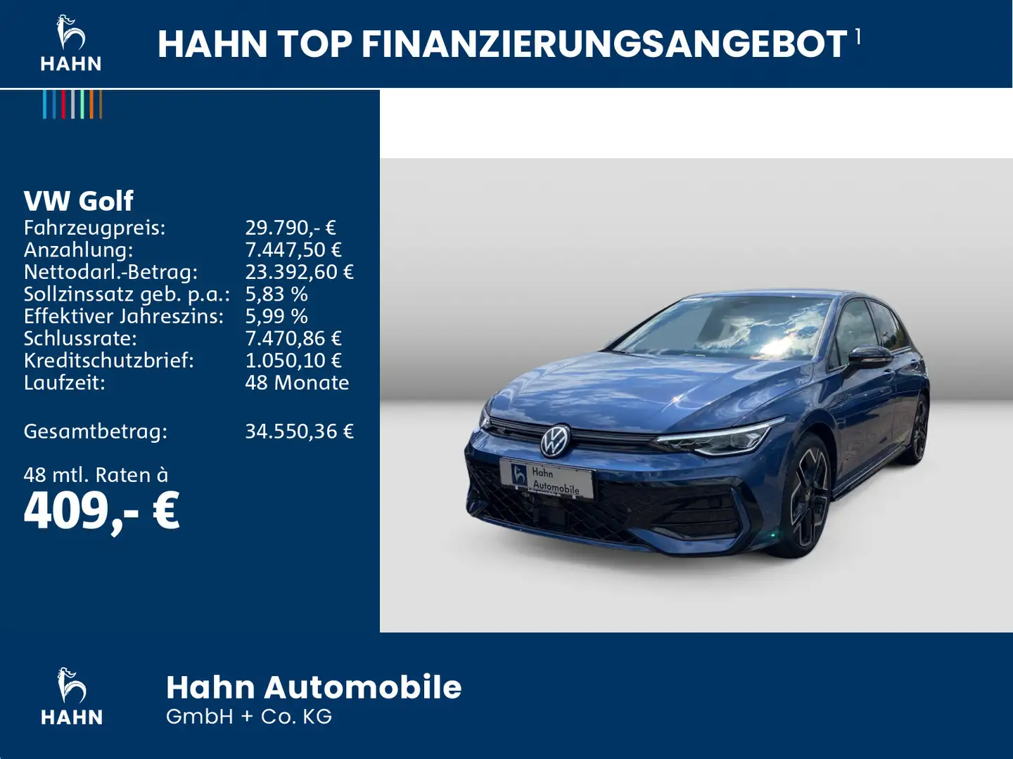 Volkswagen Golf VIII 1.5TSI R-Line Black Style Cam LED-Plus Blauw - 2