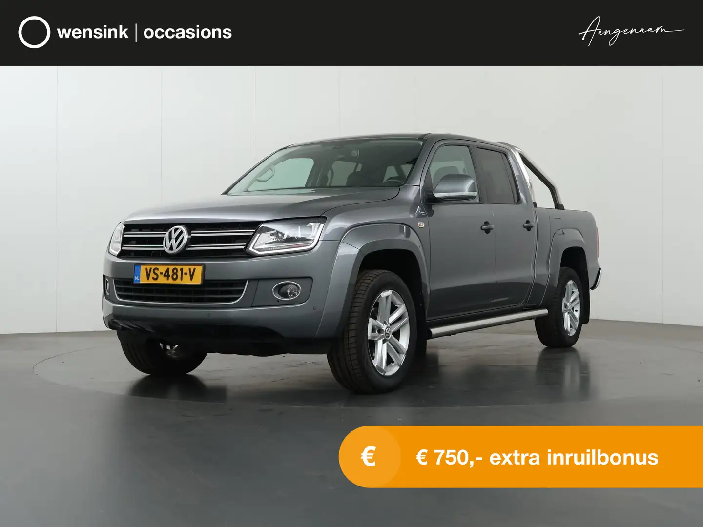 Volkswagen Amarok 2.0 TDI HIGHLINE | Aut. | DUBBEL CABINE | LEREN BE Gris - 1