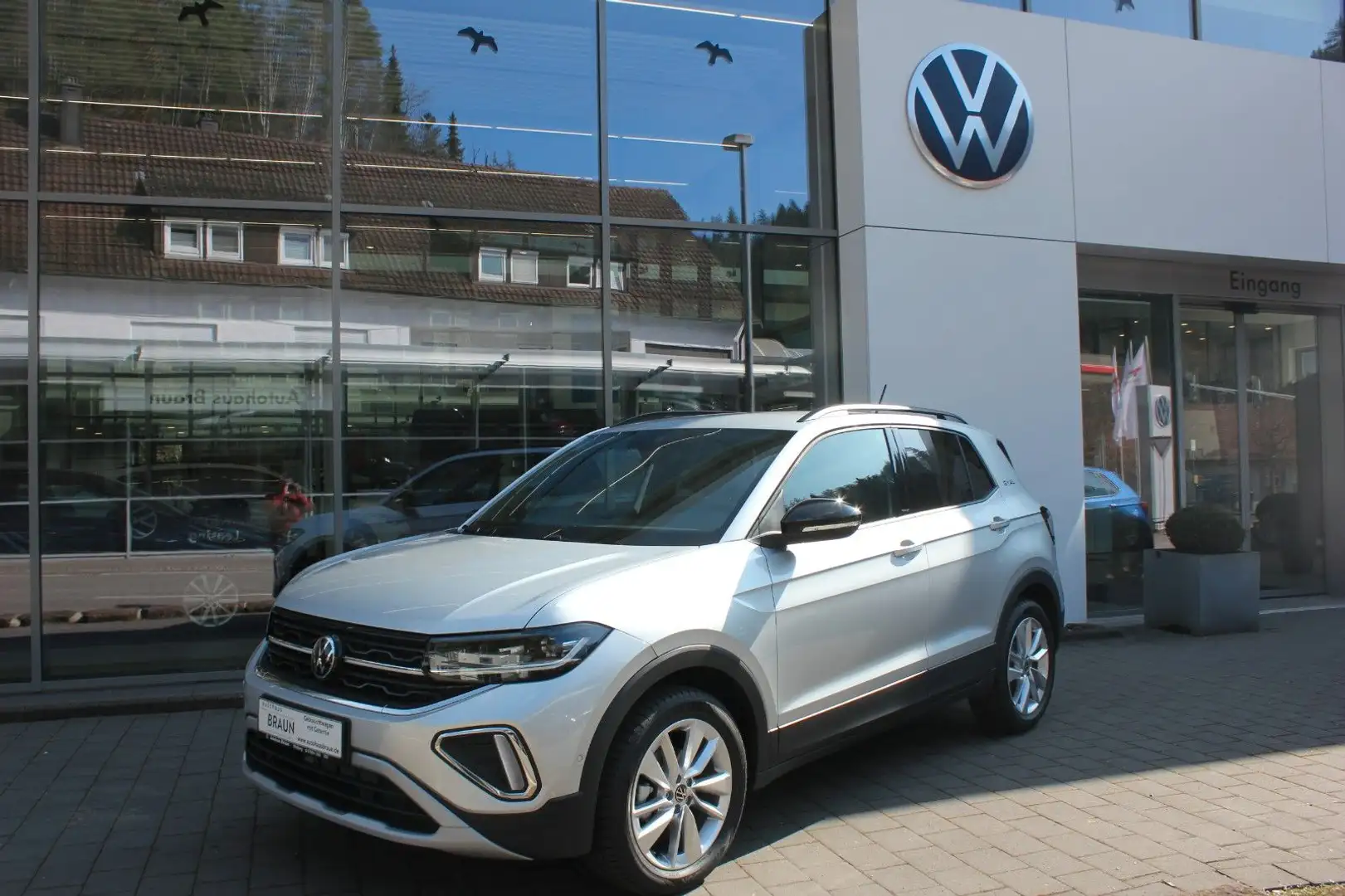 Volkswagen T-Cross 1.0 TSI Goal Navi,ACC,SHZ,PDC,LED Silber - 1
