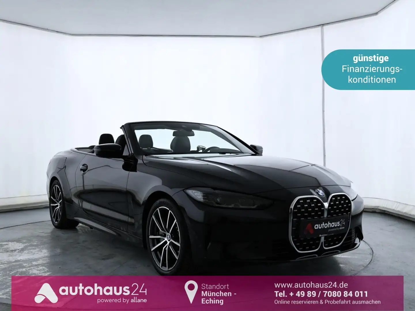 BMW 430 i Cabrio LED|Navi|HuD|PDC|Sitzhz|Kamera Schwarz - 1