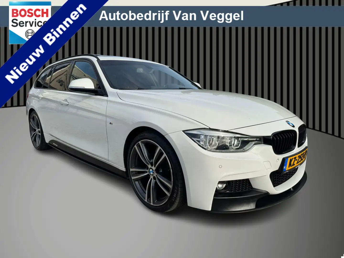 BMW 320 3-serie Touring 320i m performance leer, pano, nav Blanco - 1