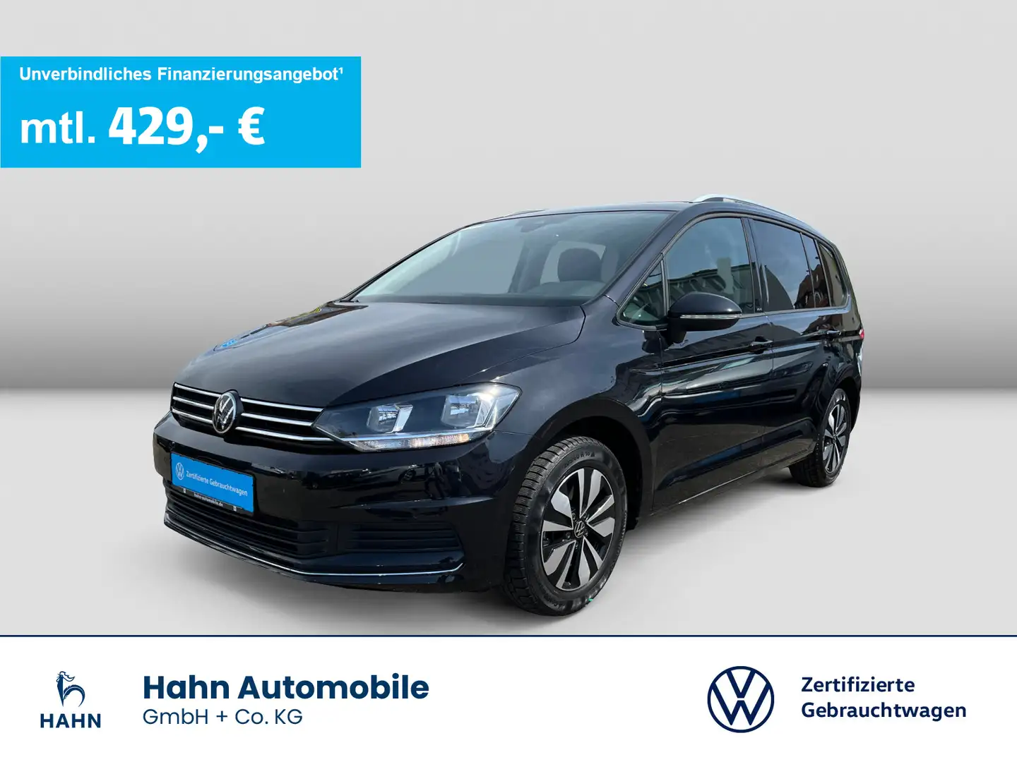 Volkswagen Touran 1.5TSI DSG Move 7-Sitzer ACC Navi Sitzh C Noir - 1