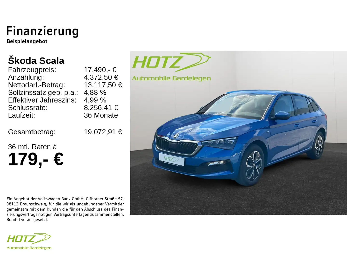 Skoda Scala 1.0 TSI DSG Drive 125 LED/Einparkhi/Multil Blu/Azzurro - 2