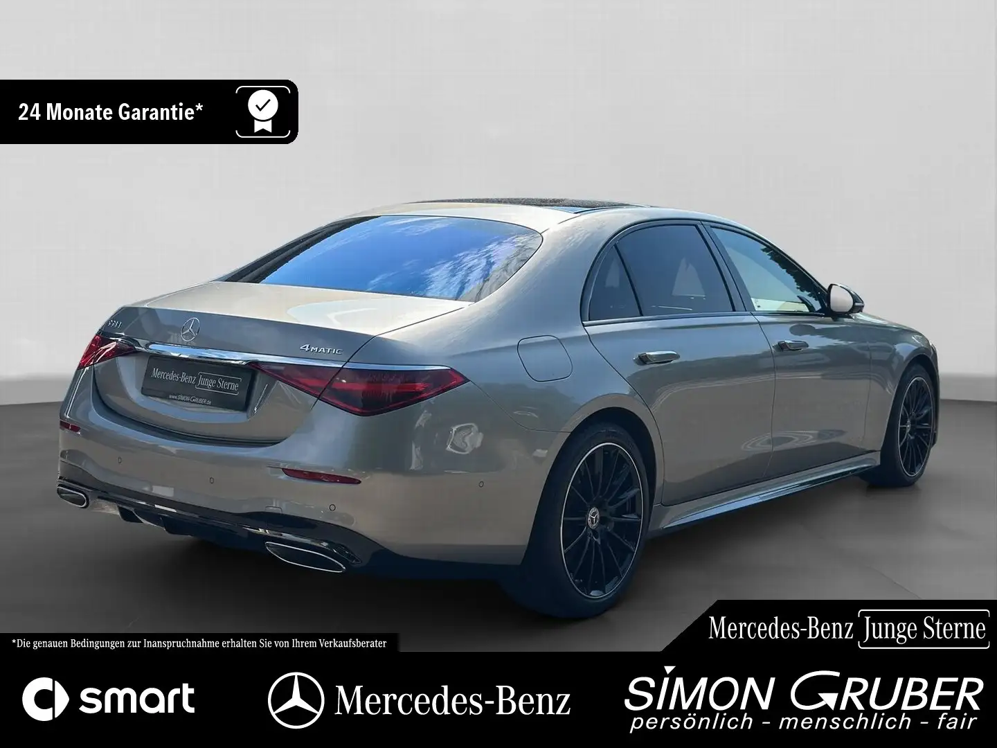 Mercedes-Benz S 580 4M L AMG Night Guard 360 HAL Servolock Argento - 2