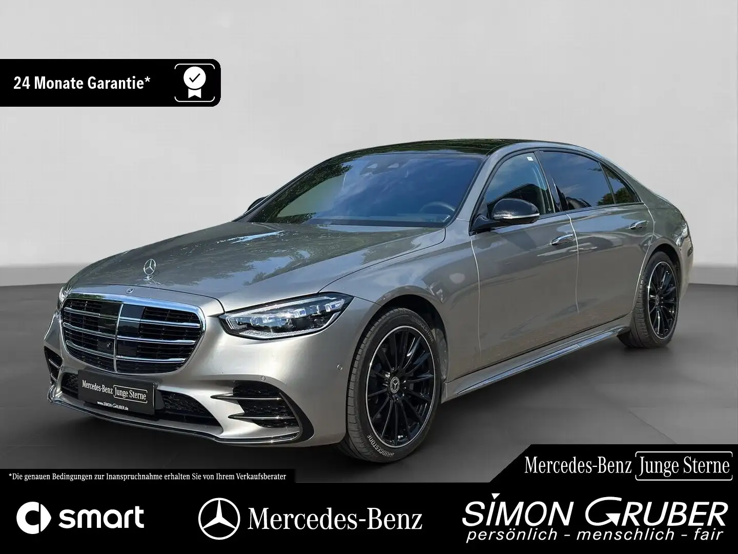 Mercedes-Benz S 580 4M L AMG Night Guard 360 HAL Servolock Argent - 1