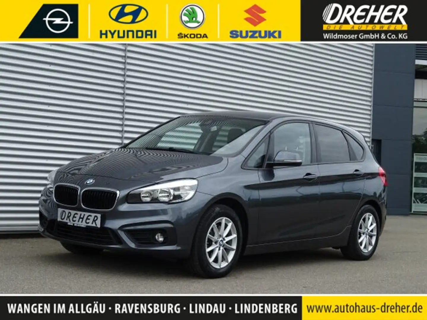 BMW 220 2er Active Tourer - 220i Advantage Navi/Autom. BC Gris - 1