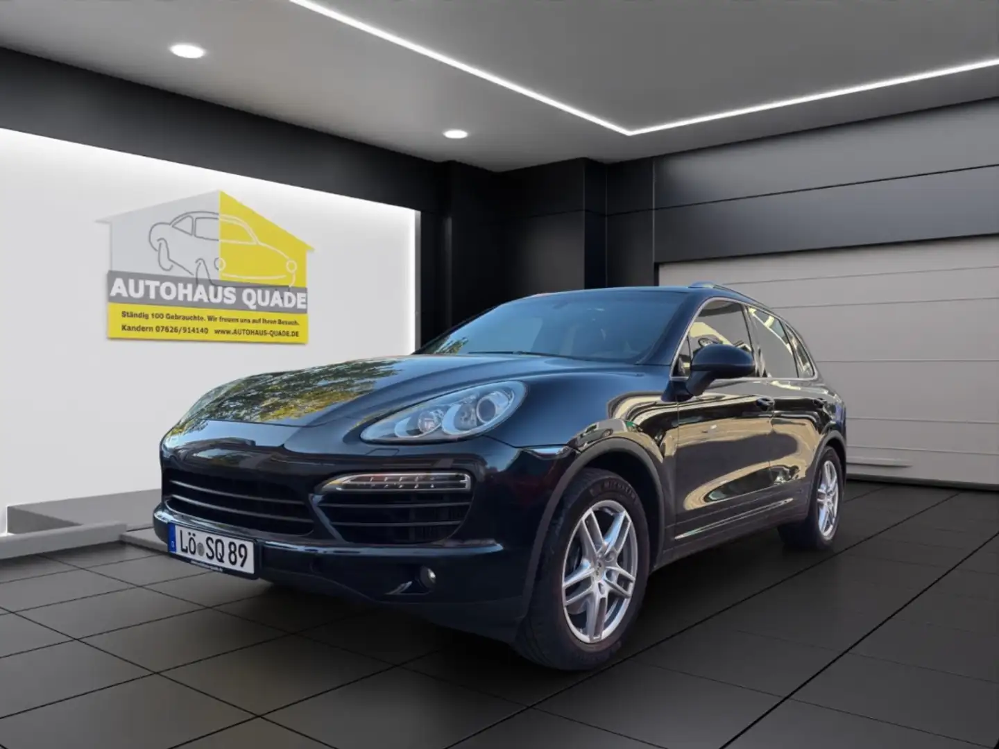 Porsche Cayenne Diesel Lackschäden!!! TÜV+SERVICE-NEU Schwarz - 1
