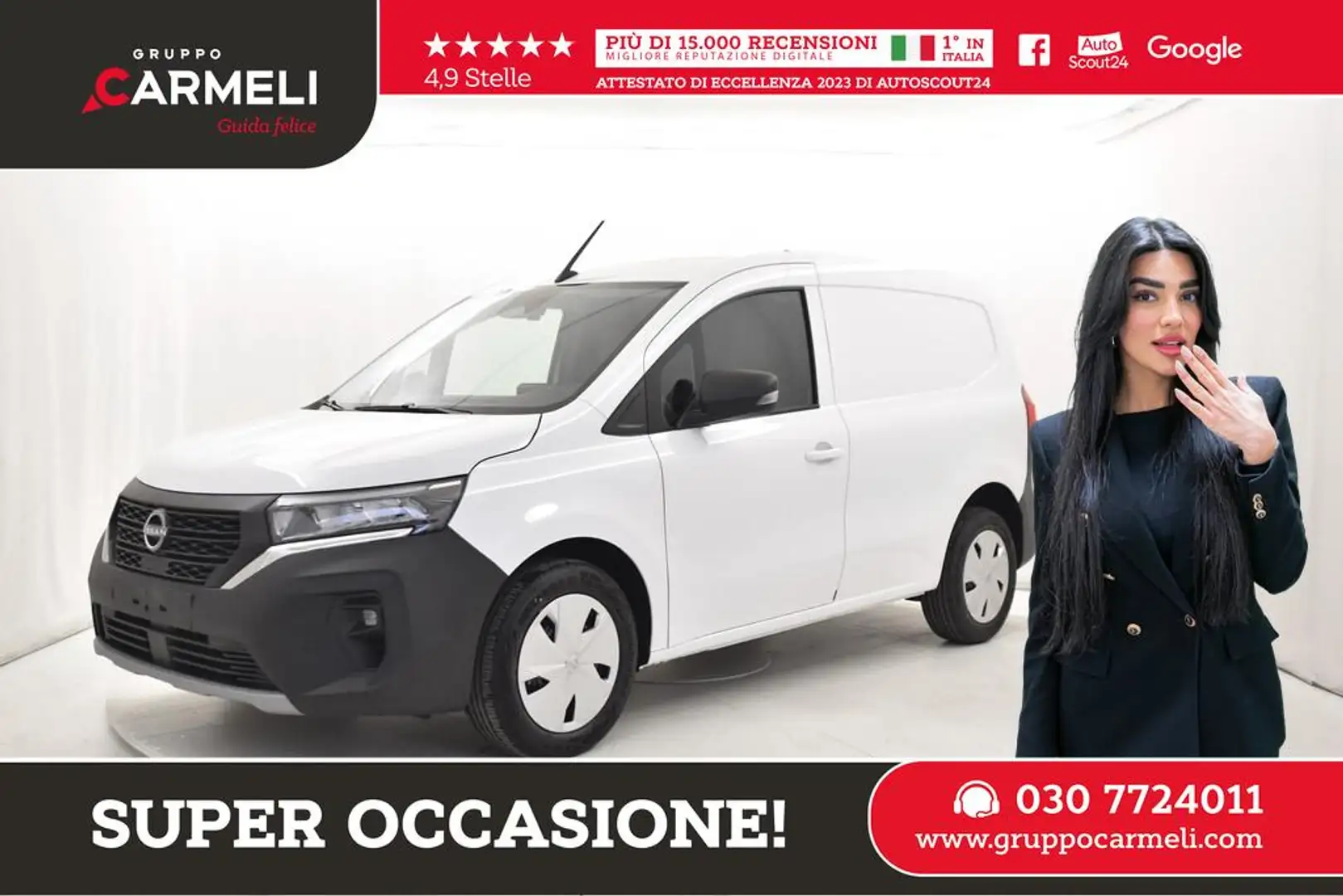 Nissan Townstar van 1.3 130cv N-Connecta -AUTOCARRO-IVA ESCLUSA Blanc - 1