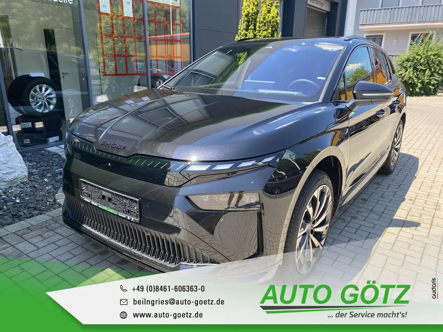 Skoda Enyaq 85x Sportline Maxx *Wärmepumpe*AHK*Navi*Matrix*ACC Noir - 1