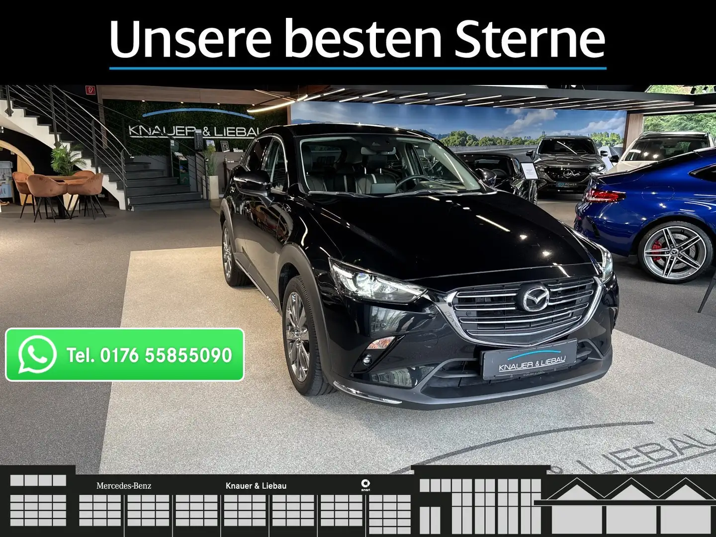 Mazda CX-3 CX-3 2.0 SKYACTIV Navi*LED*HUD*Camera*DAB* Noir - 1