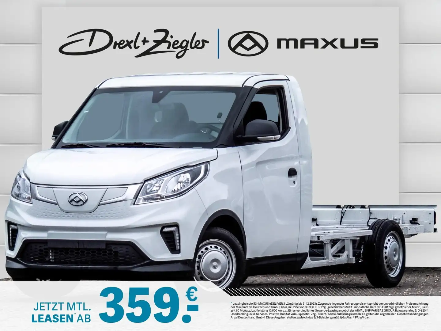 Maxus eDeliver3 Fahrgestell L2  52kWh Klimaauto Kamera Wit - 1