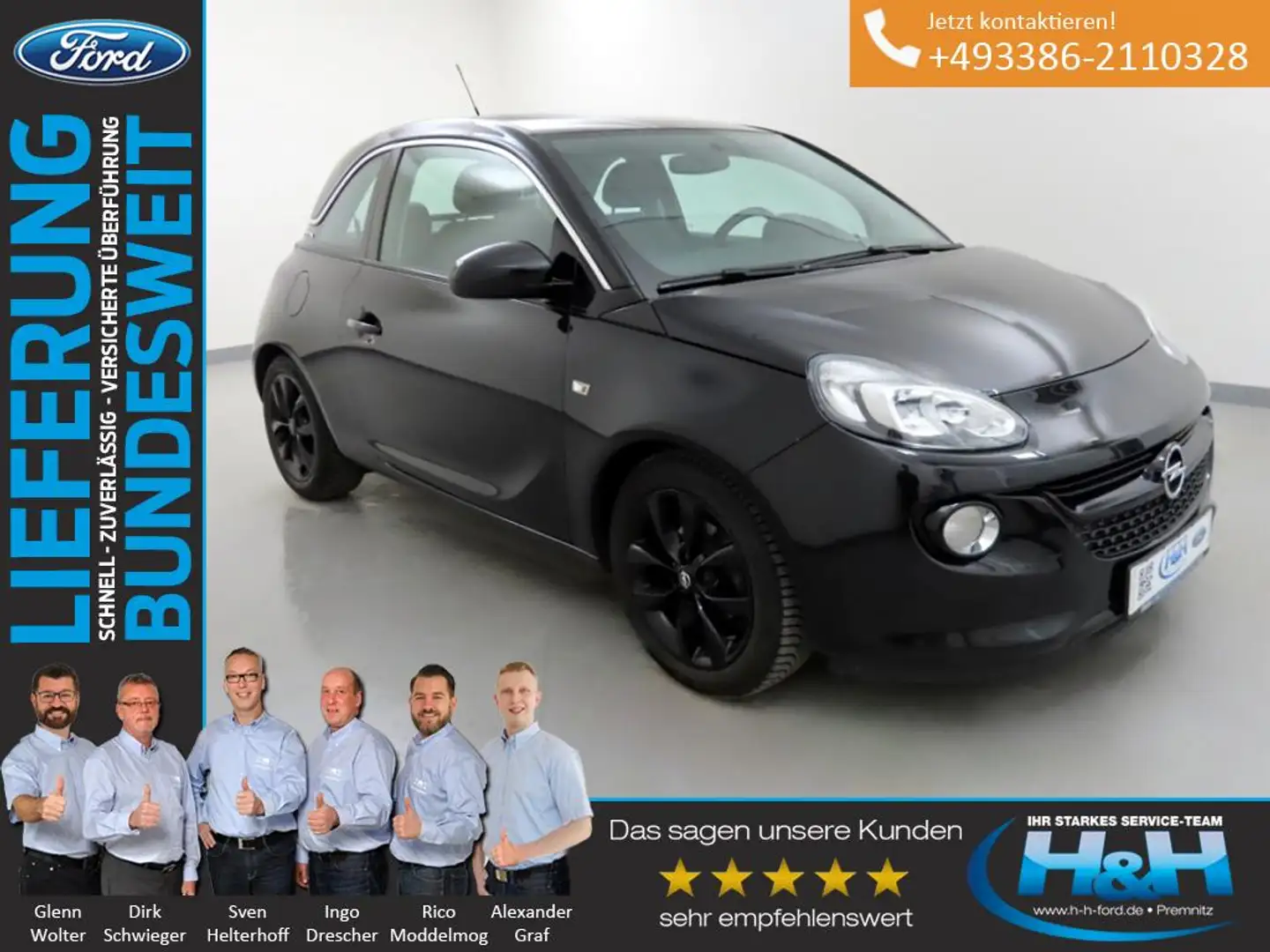 Opel Adam 1.4 Jam Klima+SHZ Noir - 1