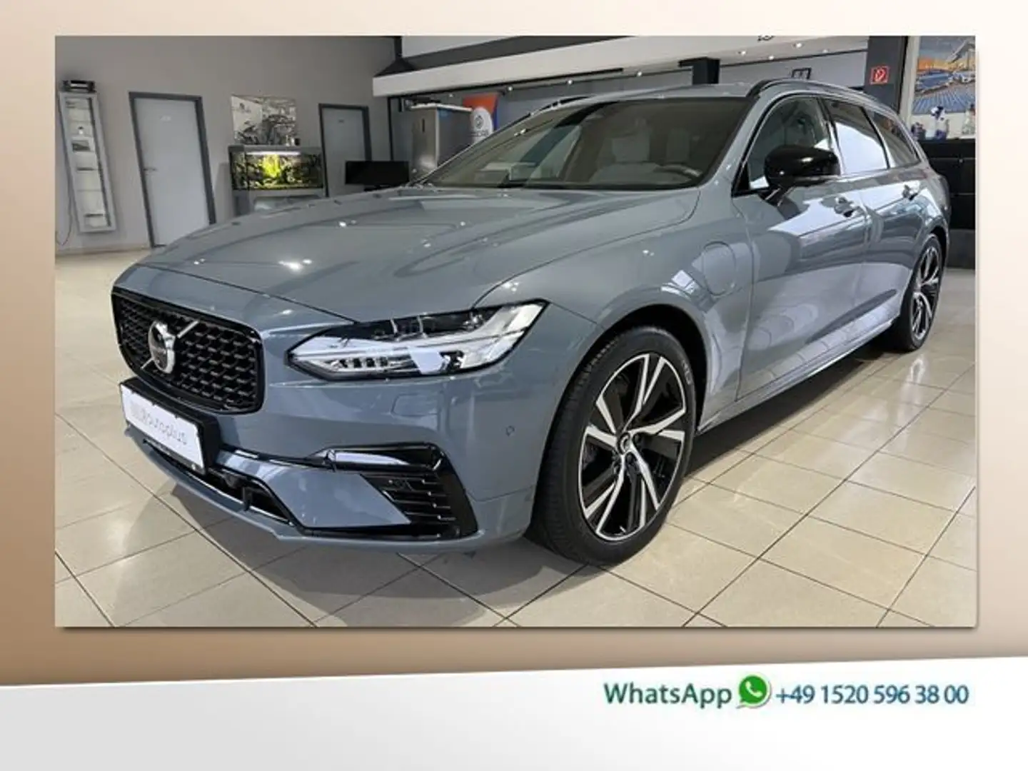 Volvo V90 T6 Plus Dark Recharge AWD TailoredWool Pano Gris - 1