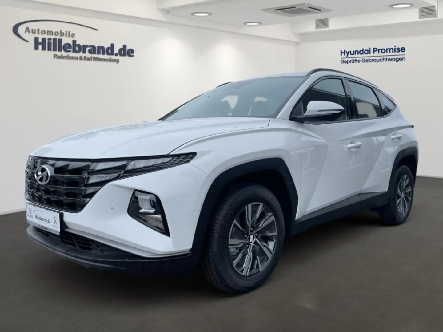 Hyundai TUCSON Select Hybrid 2WD 1.6 T-GDI EU6d Navi digitales Co Weiß - 1