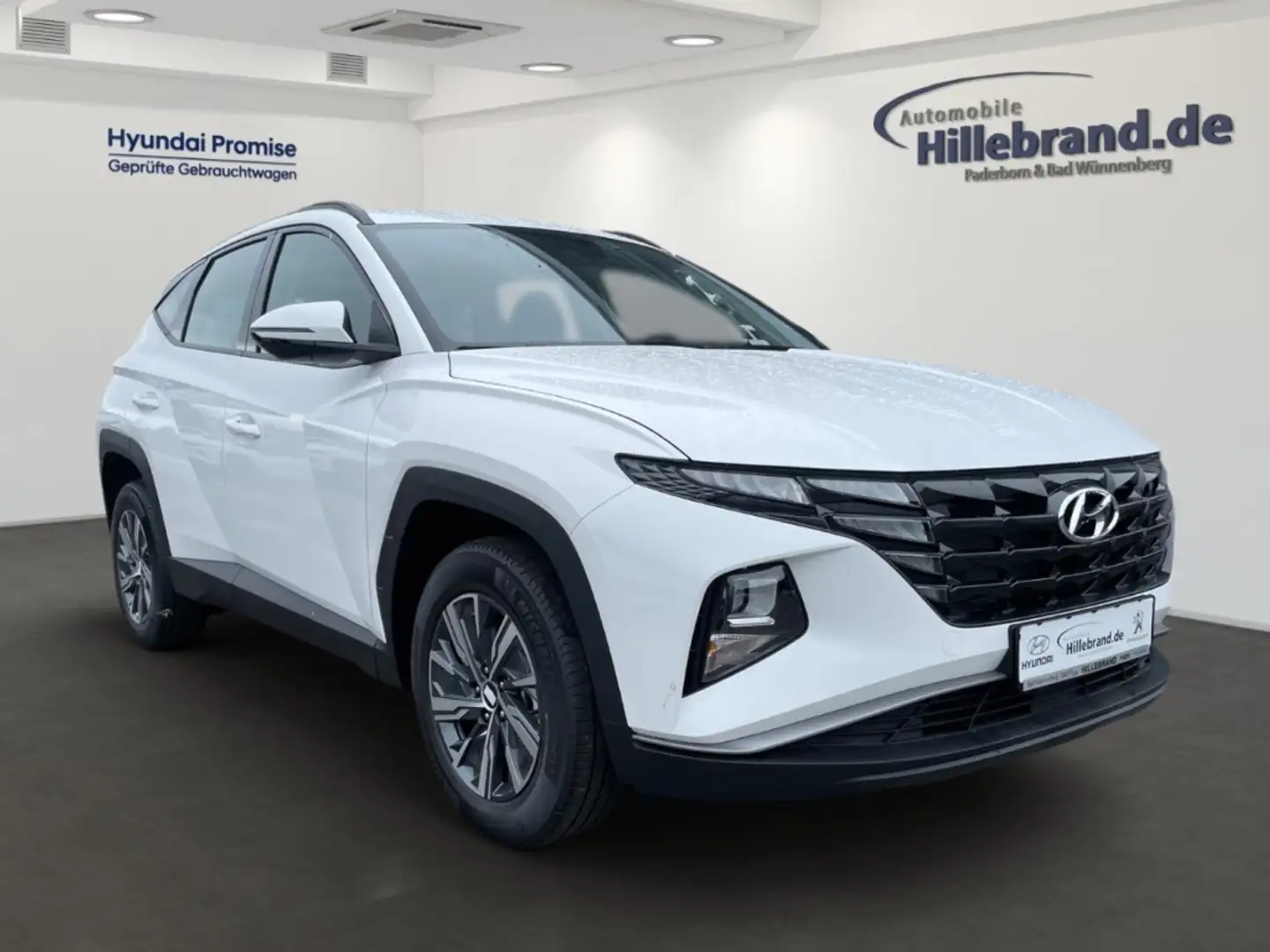 Hyundai TUCSON Select Hybrid 2WD 1.6 T-GDI EU6d Navi digitales Co Weiß - 2
