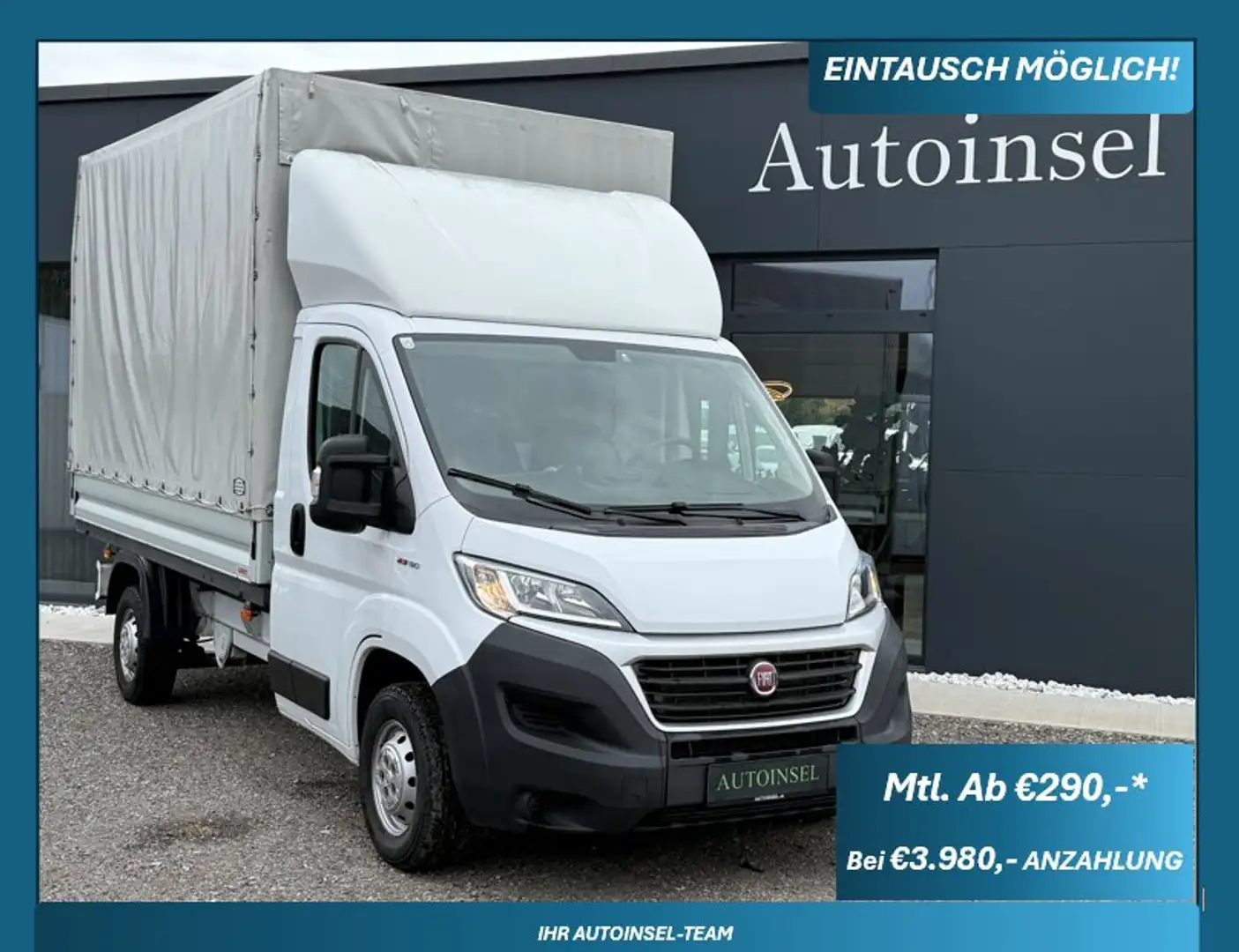Fiat Ducato 130 L3 Pritsche ,,wenig Kilometer'' Weiß - 1