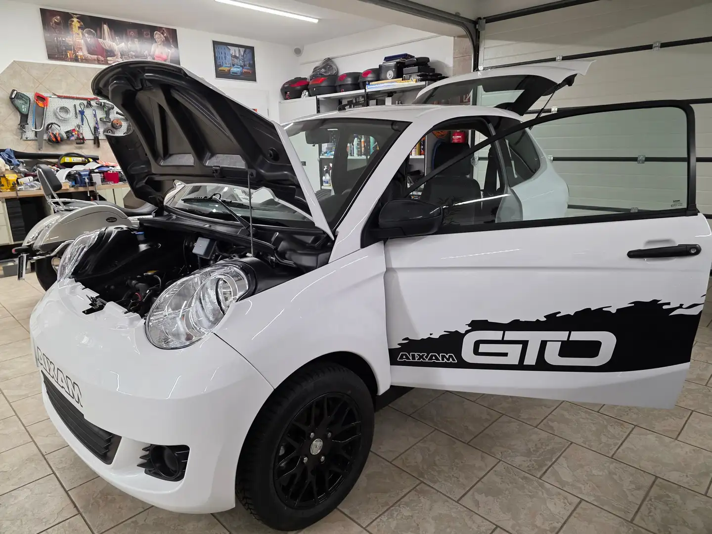 Aixam City GTO Sport wenig KM 1. Besitz TOP Zustand Weiß - 1