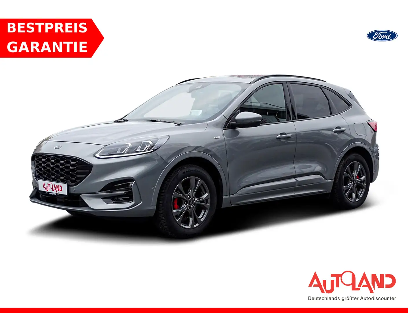 Ford Kuga 2.0 EcoBlue ST-Line Aut. AWD LED Navi ACC Silber - 1