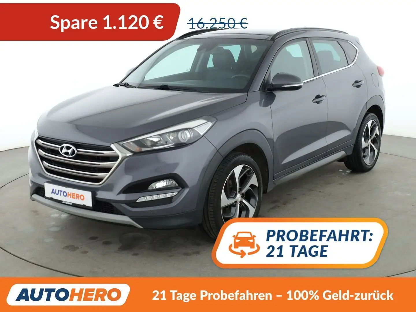 Hyundai TUCSON 1.6 TGDI Style 2WD*NAVI*SPUR*CAM*PDC*SHZ*KLIMA* Grau - 1