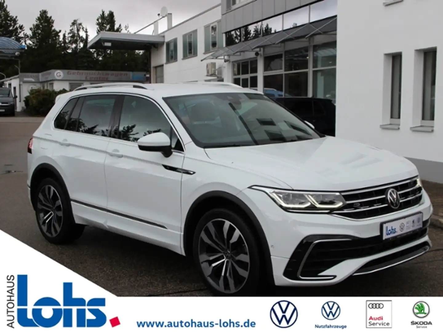 Volkswagen Tiguan 2.0 TDI 4 Motion R line NAVI AHK Weiß - 1