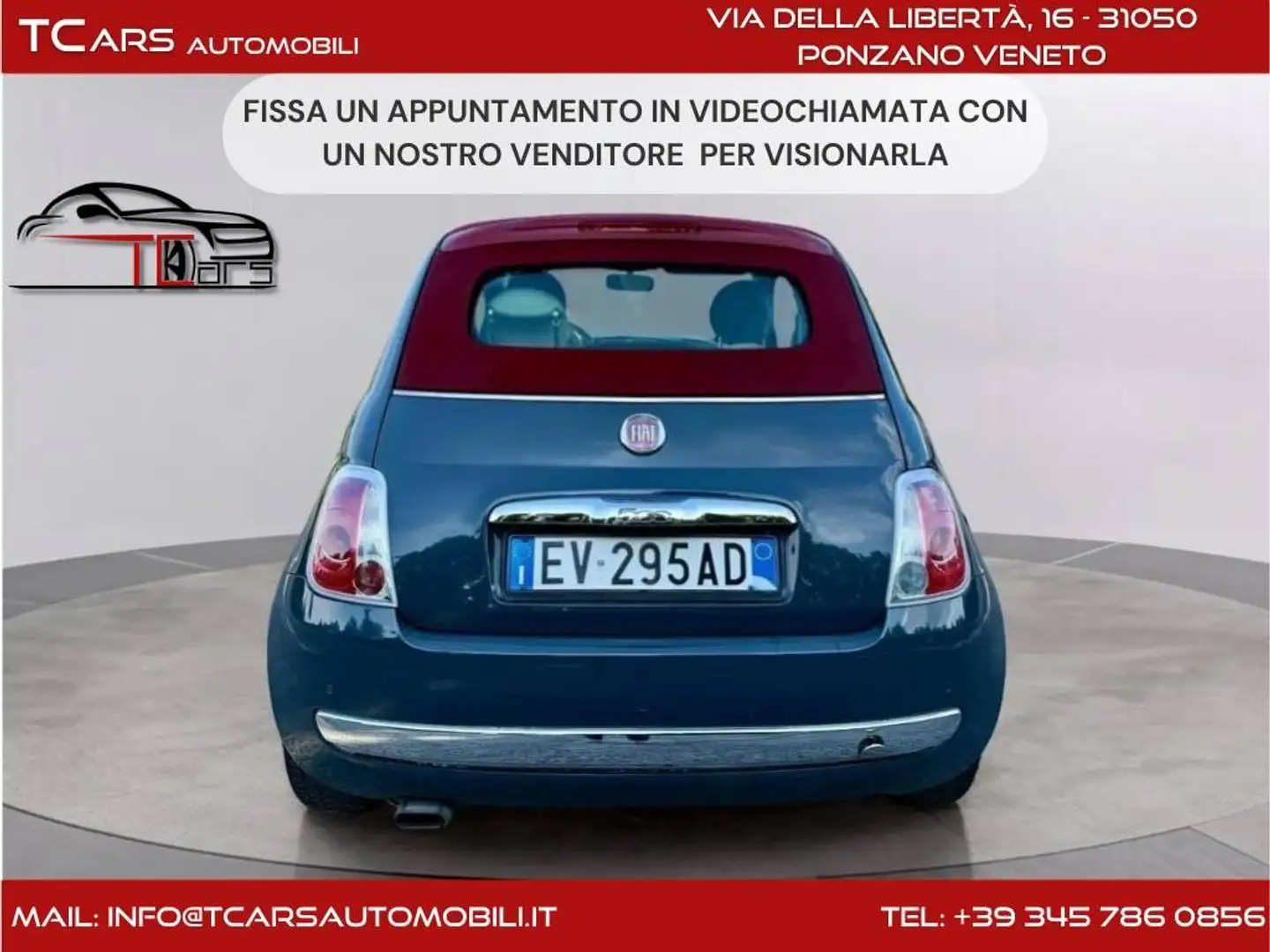 Fiat 500C 1.2 CABRIO BENZINA EURO 6 CON 3 ANNI GARANZIA TOP Gris - 1