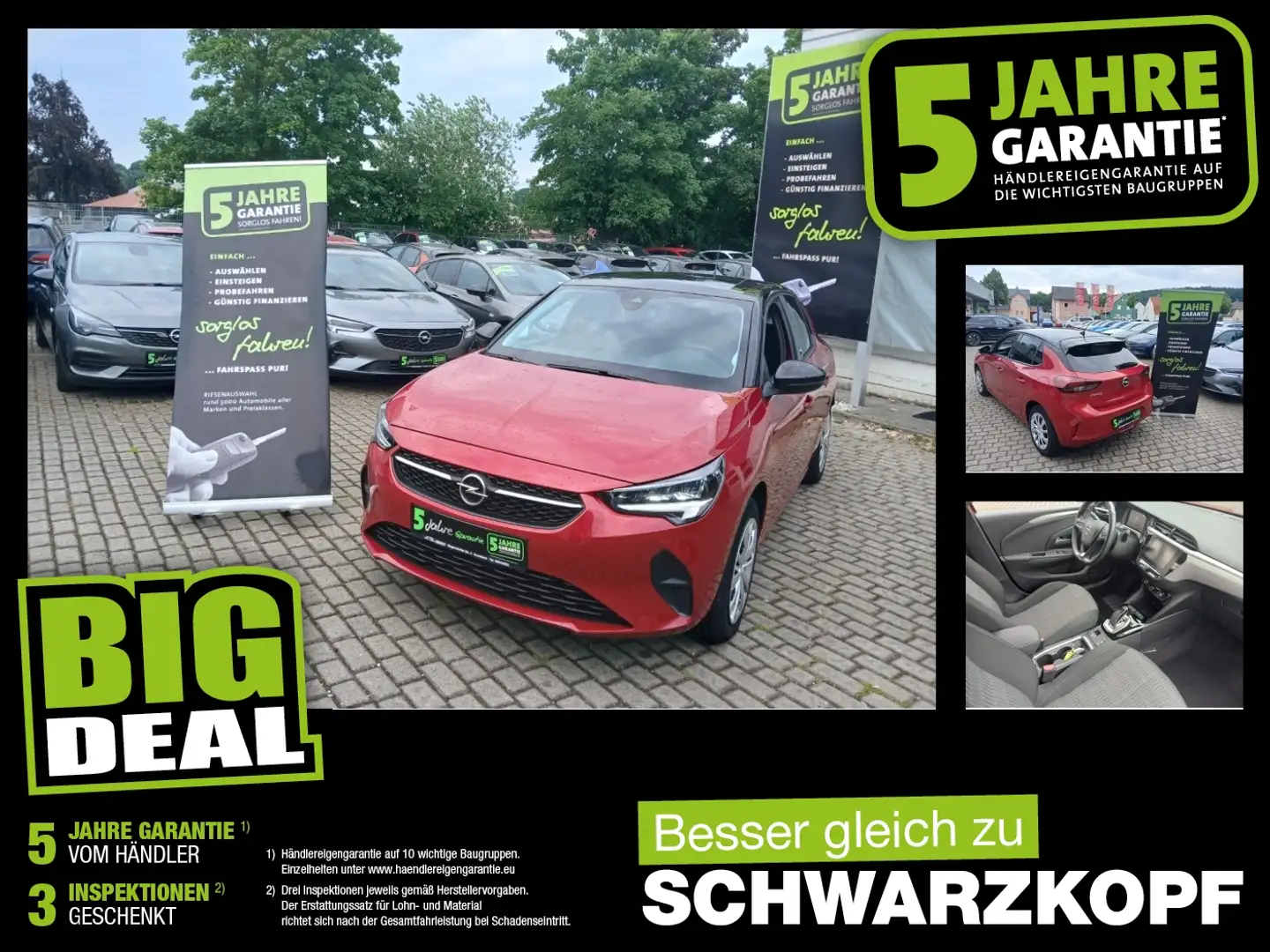 Opel Corsa-e F Klima,DAB,USB,Isofix,El. Parkbremse Rot - 1