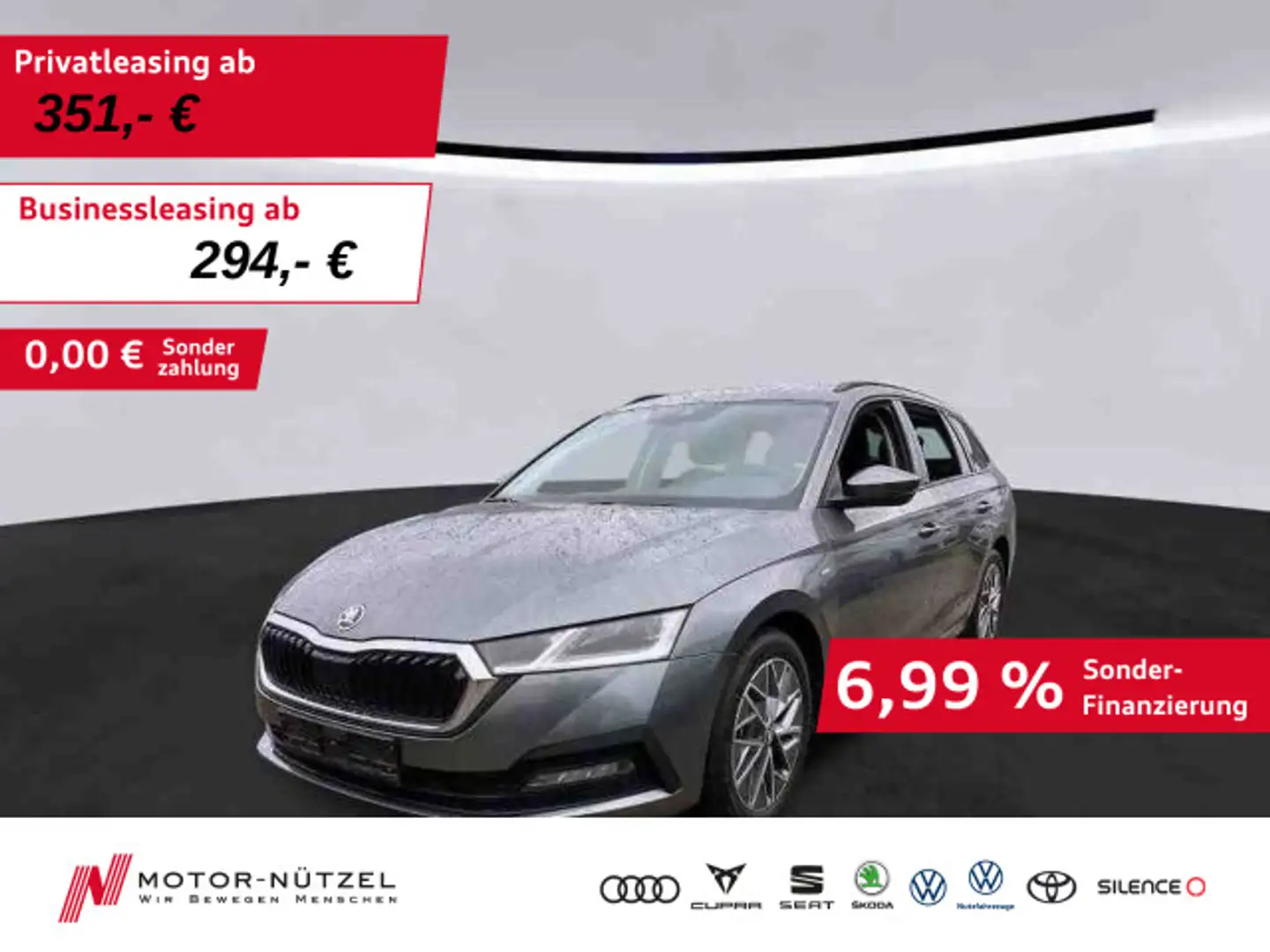 Skoda Octavia Combi 2.0 TDI AMBITION BEAM+ACC+AHK+NAVI Grau - 1