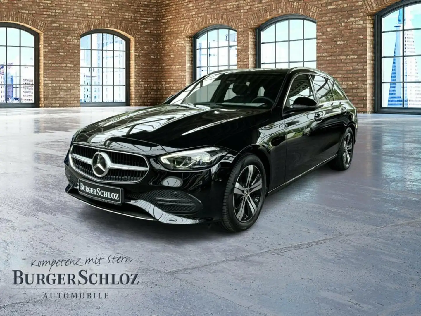 Mercedes-Benz C 180 T-Modell 360 4xSHZ ACC AHK AUT Akustikglas Schwarz - 1