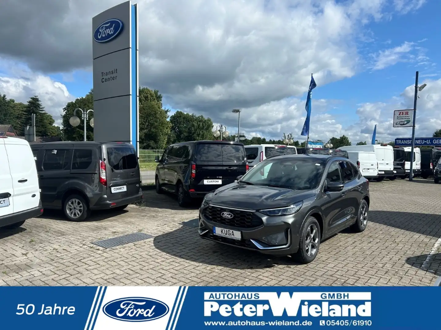 Ford Kuga Hybrid ST-Line X 2.5 Duratec FHEV EU6d HUD AHK-kla Grau - 1