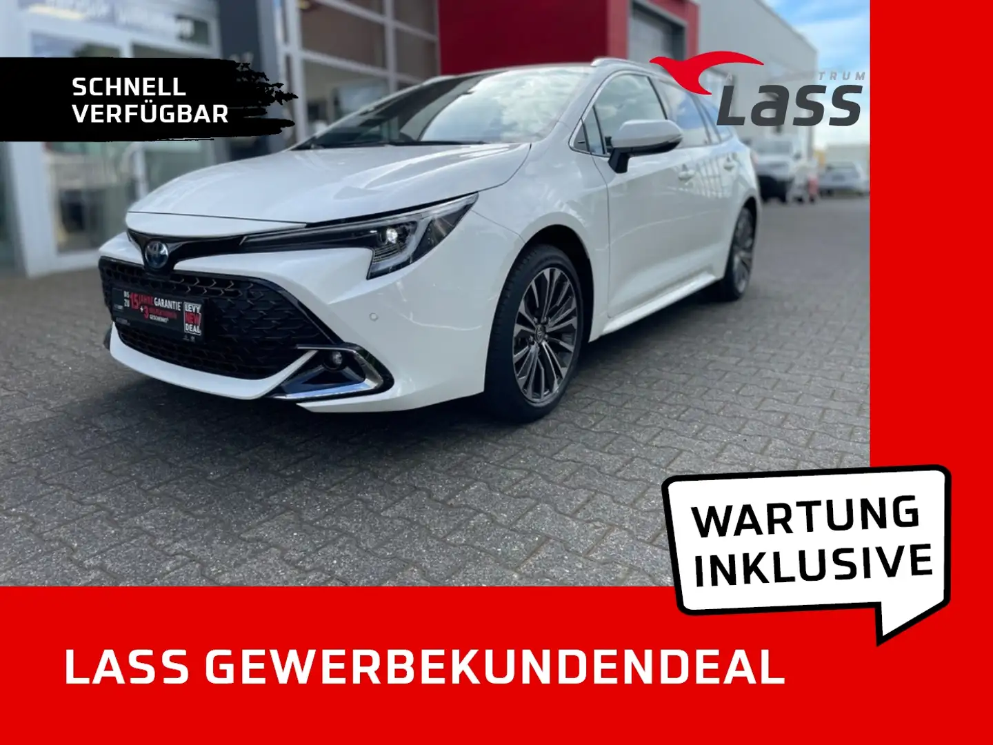 Toyota Corolla TS Teamplayer incl Wartung+Technik+Navi+ Weiß - 1