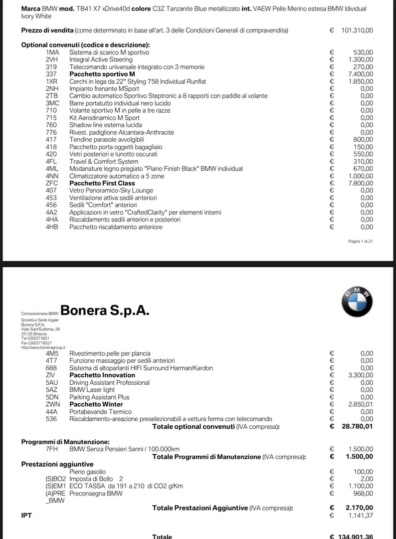 BMW X7 xdrive40d mhev 48V auto 7p.ti - 1