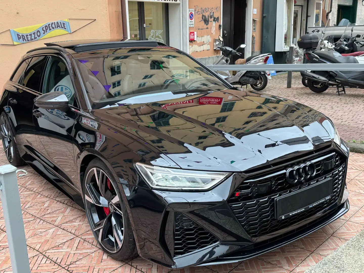 Audi RS6 Dinamica pak/305kmh/FRENI CARBOCERAMICI/tetto apri Nero - 2