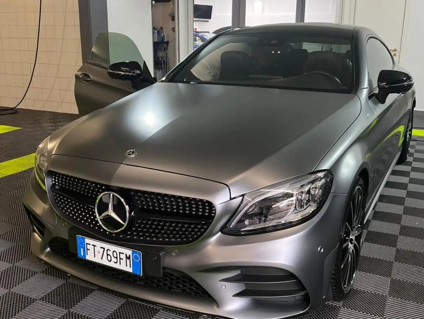 Mercedes-Benz C 220 C Coupe 220 d Premium Plus auto Grigio - 2