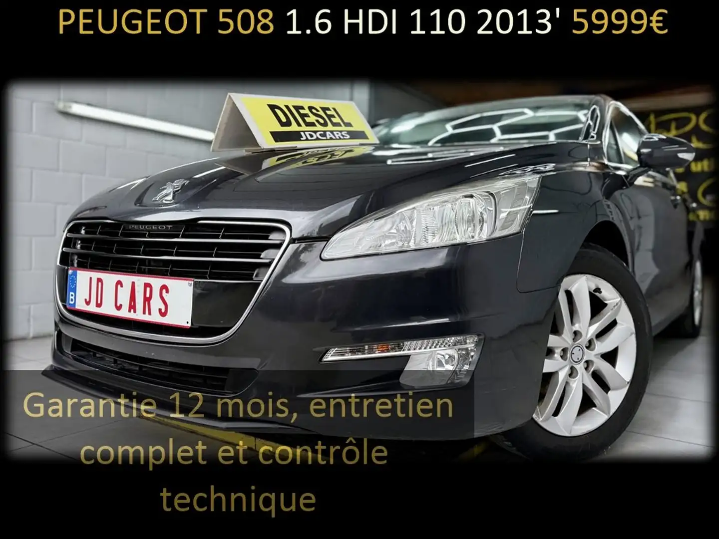 Peugeot 508 508 1.6 HDi 115 ‼️GARANTIE 1 AN CTOK‼️ Noir - 1