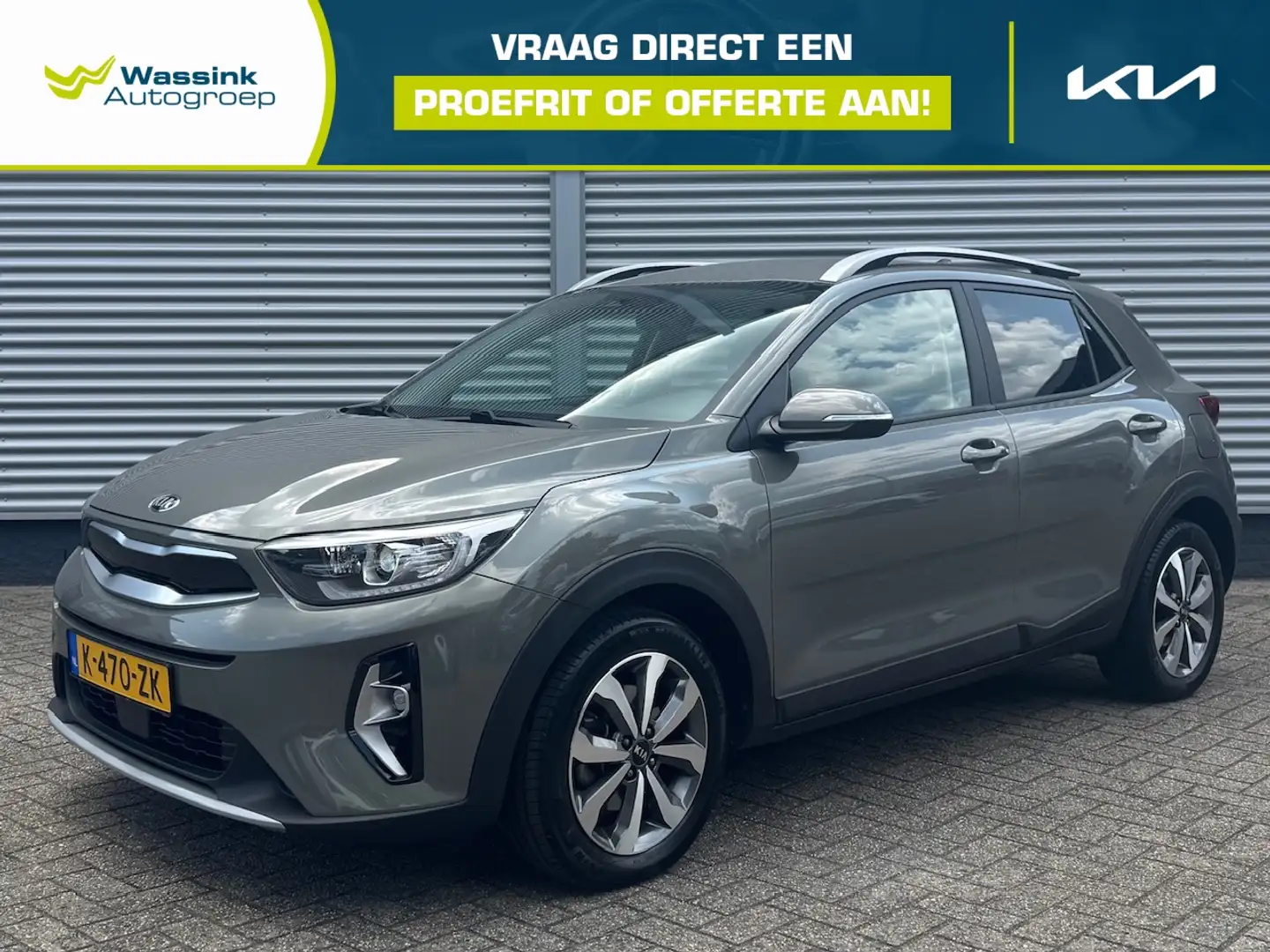 Kia Stonic 1.0 T-GDi 100pk DynamicPlusLine | Navigatie | Clim Groen - 1