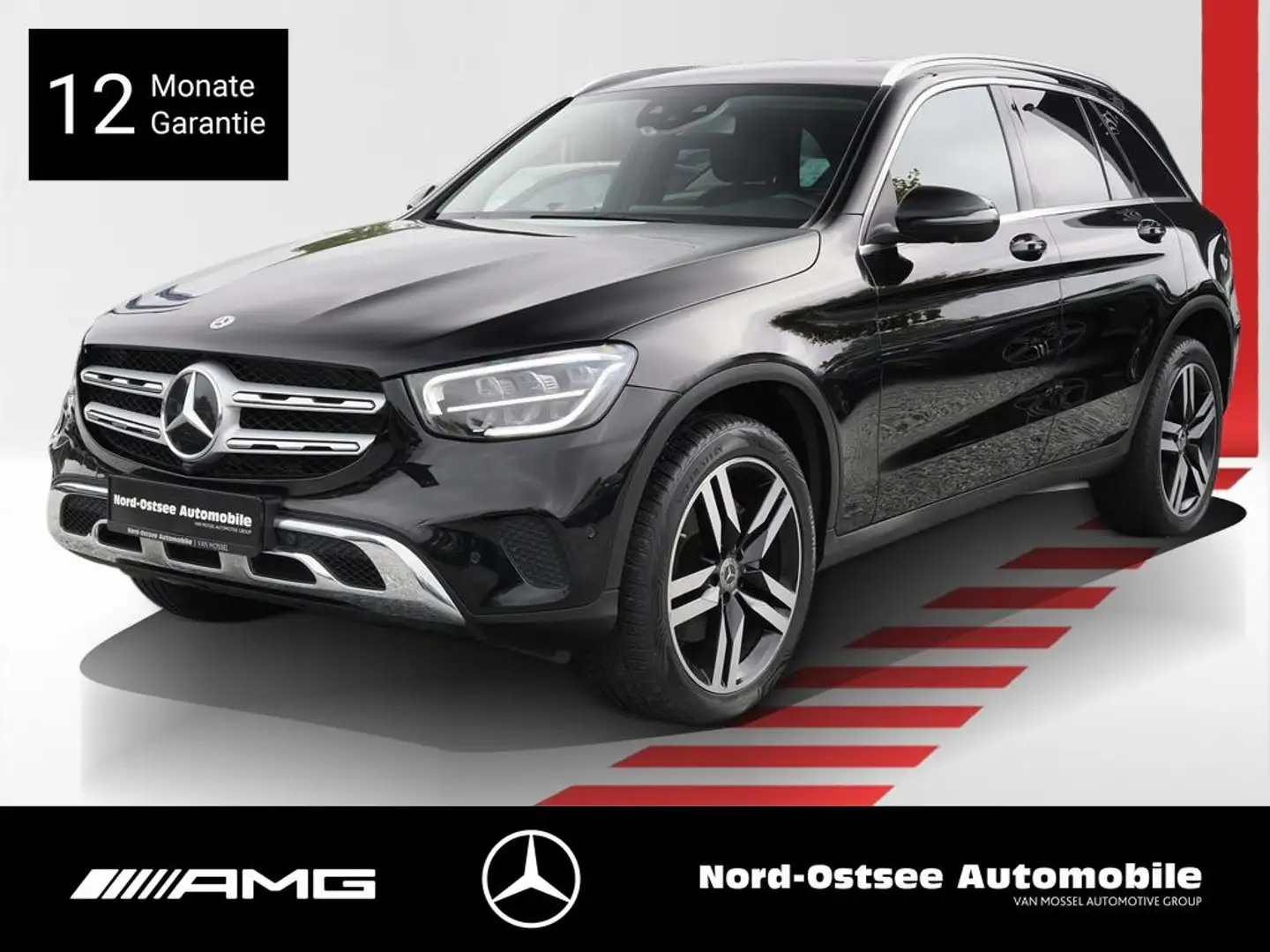 Mercedes-Benz GLC 220 d 4M AHK KAMERA SHZ AMBIENTE NAVI PDC Noir - 1