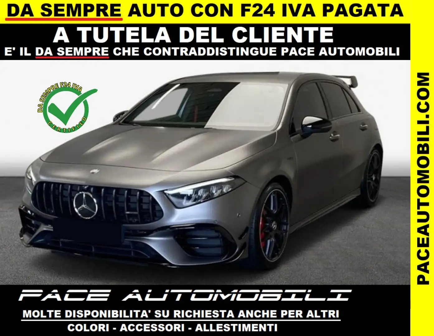 Mercedes-Benz A 45 AMG 2023 S 4M AEREO PACK NIGHT NIGHT PREMIUM DCT 421CV Grigio - 1